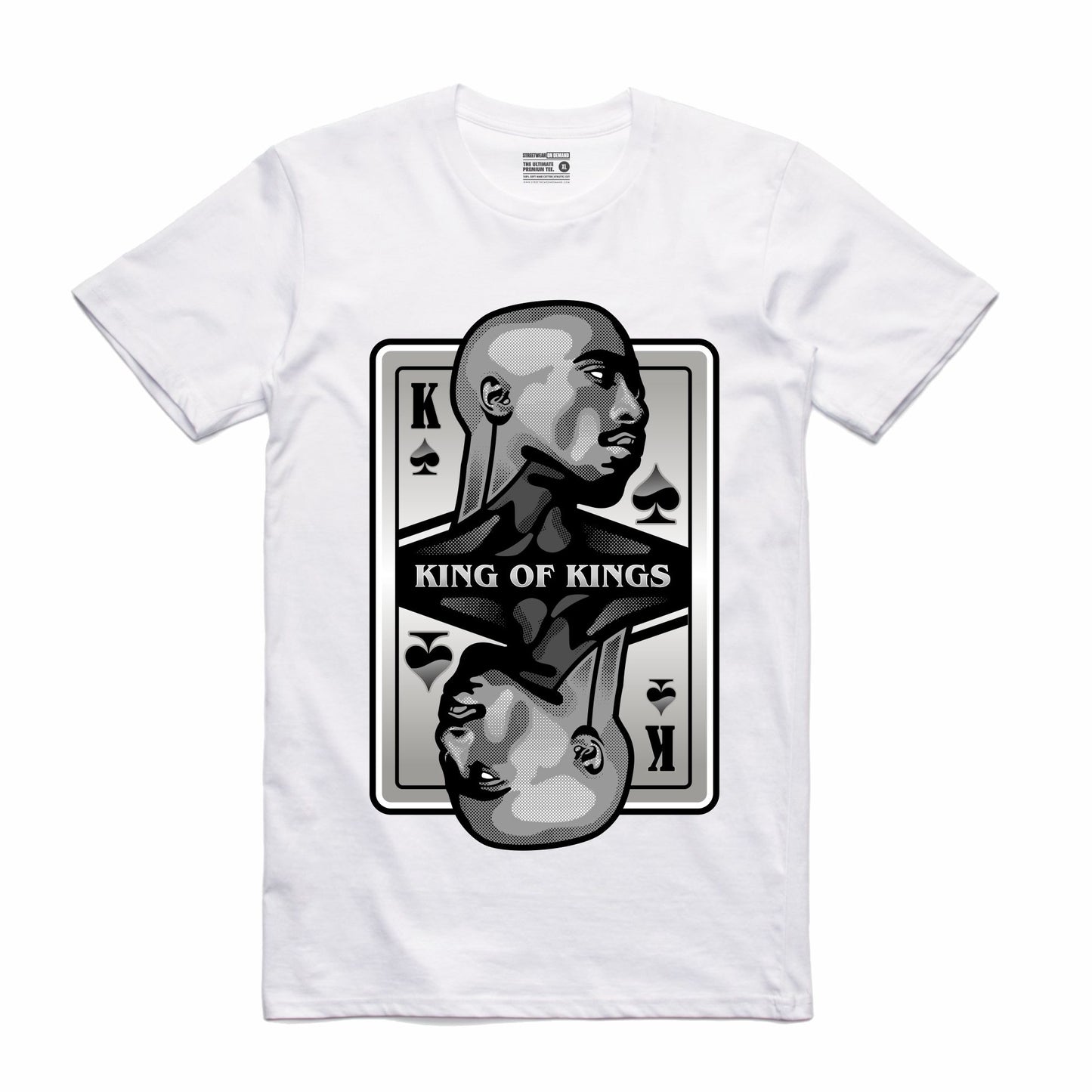 King of Kings Thug White T-Shirt (Deck of Cards Collection)