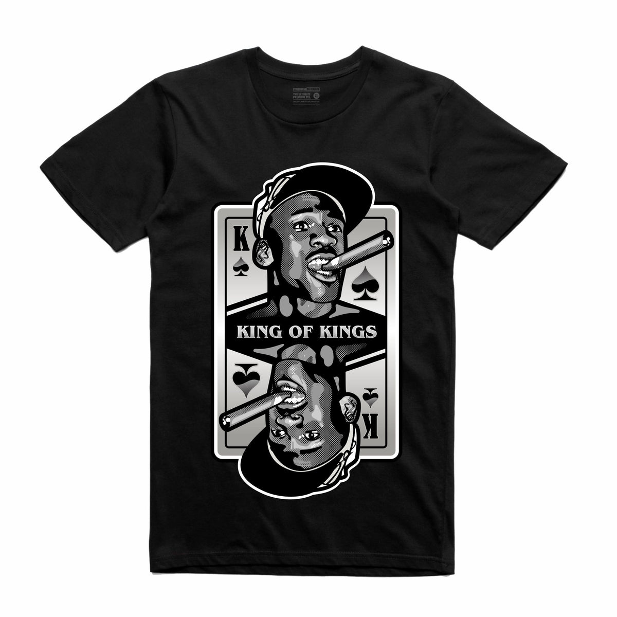King of Kings MJ Black T-Shirt (Deck of Cards Collection)
