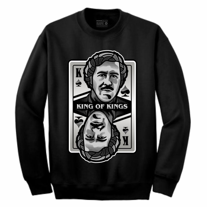 King of Kings Pablo Black Crewneck (Deck of Cards Collection)