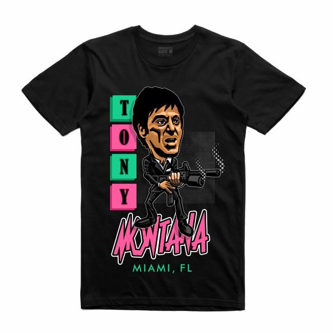 Scarface Black T-Shirt (Caricature Collection)
