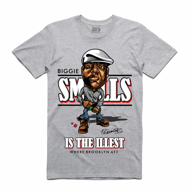 Biggie Grey T-Shirt (Caricature Collection)