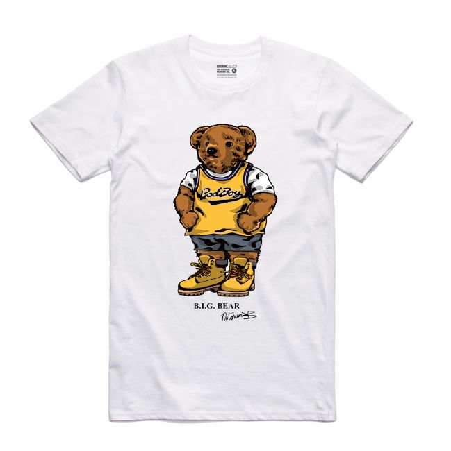 Biggie Badboy White T-Shirt (Bear Collection)