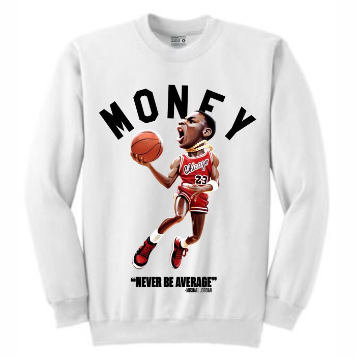 MJ White Crewneck (Toons Collection)