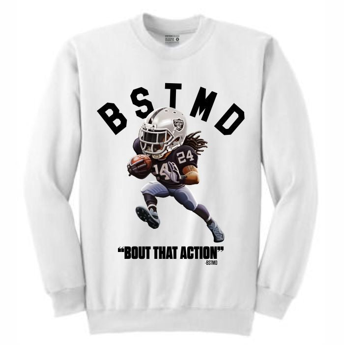Beastmode White Crewneck (Toons Collection)