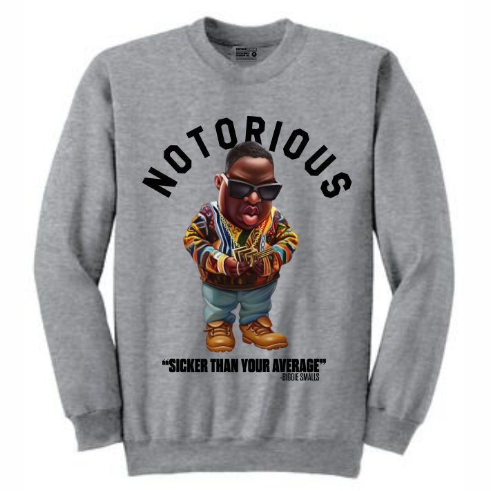 Biggie Grey Crewneck (Toons Collection)