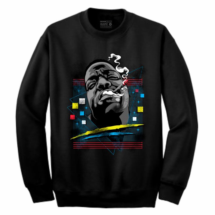 Biggie Black Crewneck (Rockstar Collection)