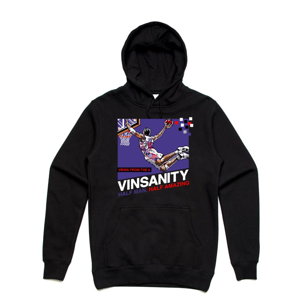 Vinsanity Black Hoodie (8 Bit Collection)