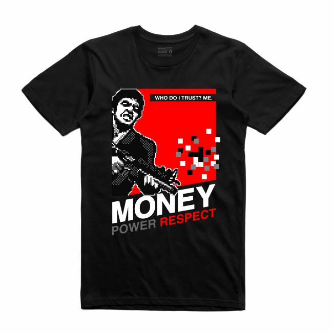 Scarface Black T-Shirt (8 Bit Collection)