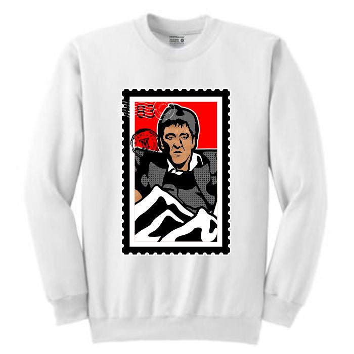 Scarface White Crewneck (Stamp V1 Collection)