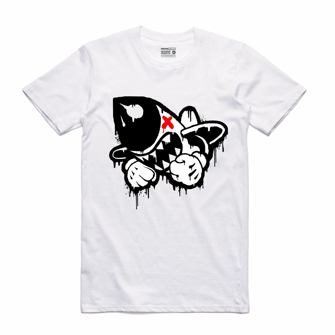 Bruiser Drip White T-Shirt (Bruisers)
