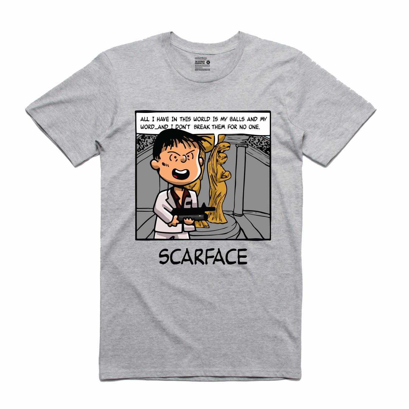 Scarface Grey T-Shirt (PNUTS Collection)