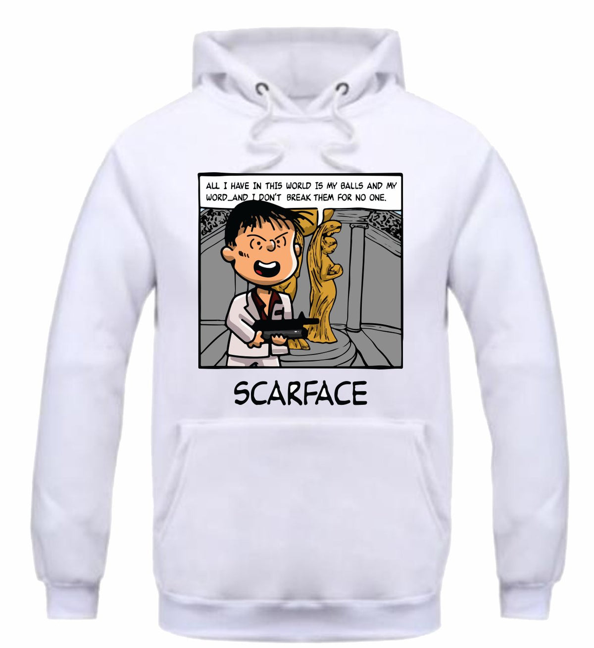 Scarface White Hoodie (PNUTS Collection)