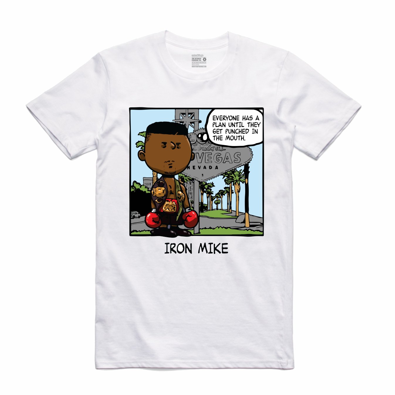Iron Mike White T-Shirt (PNUTS Collection)