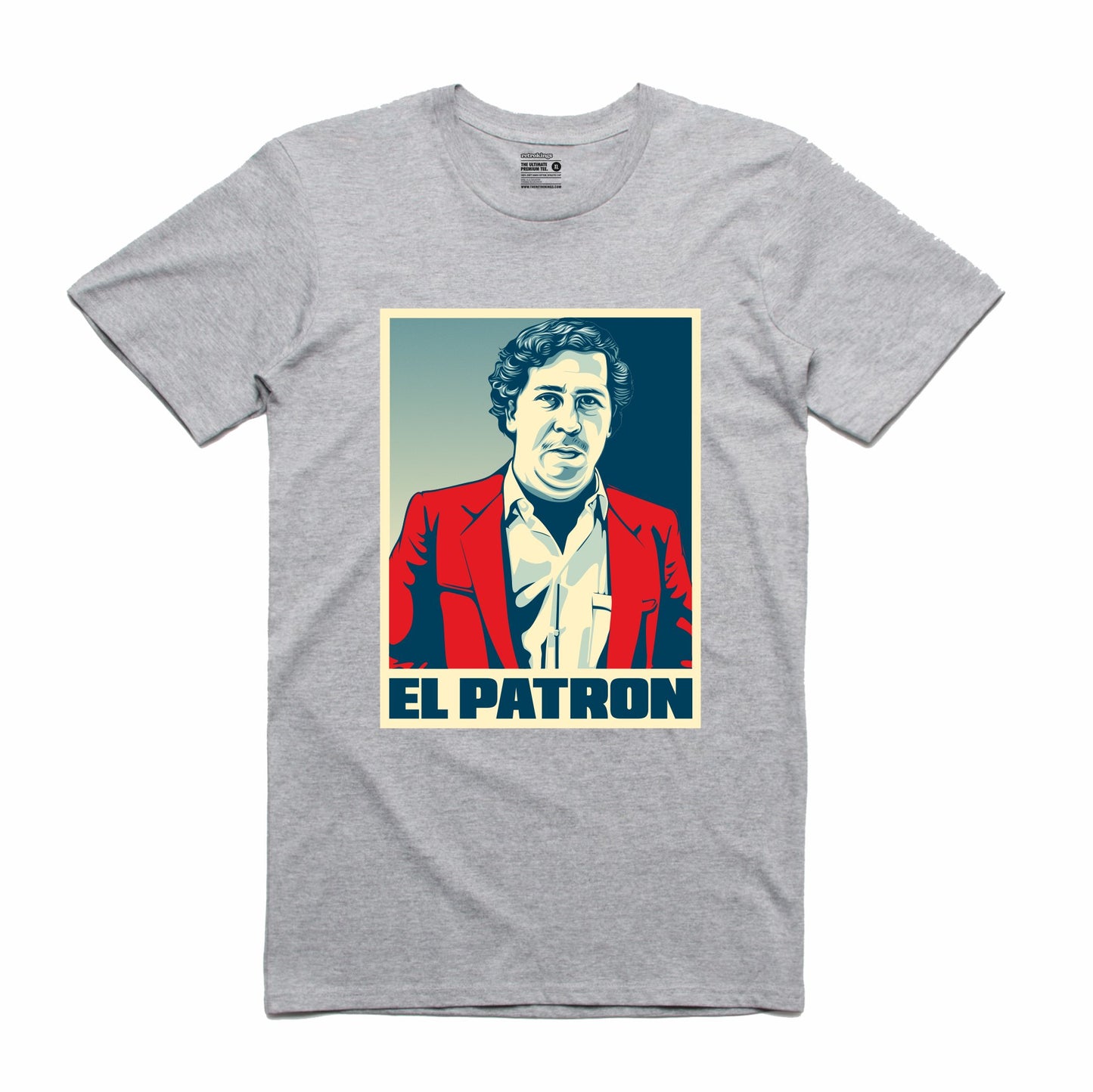 El Patron Grey T-Shirt (Stencil Collection)