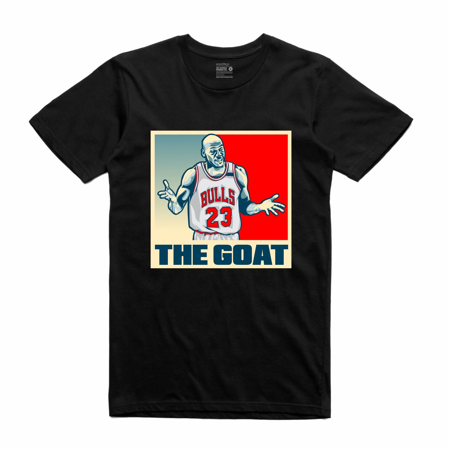 The GOAT Black T-Shirt (Stencil Collection)