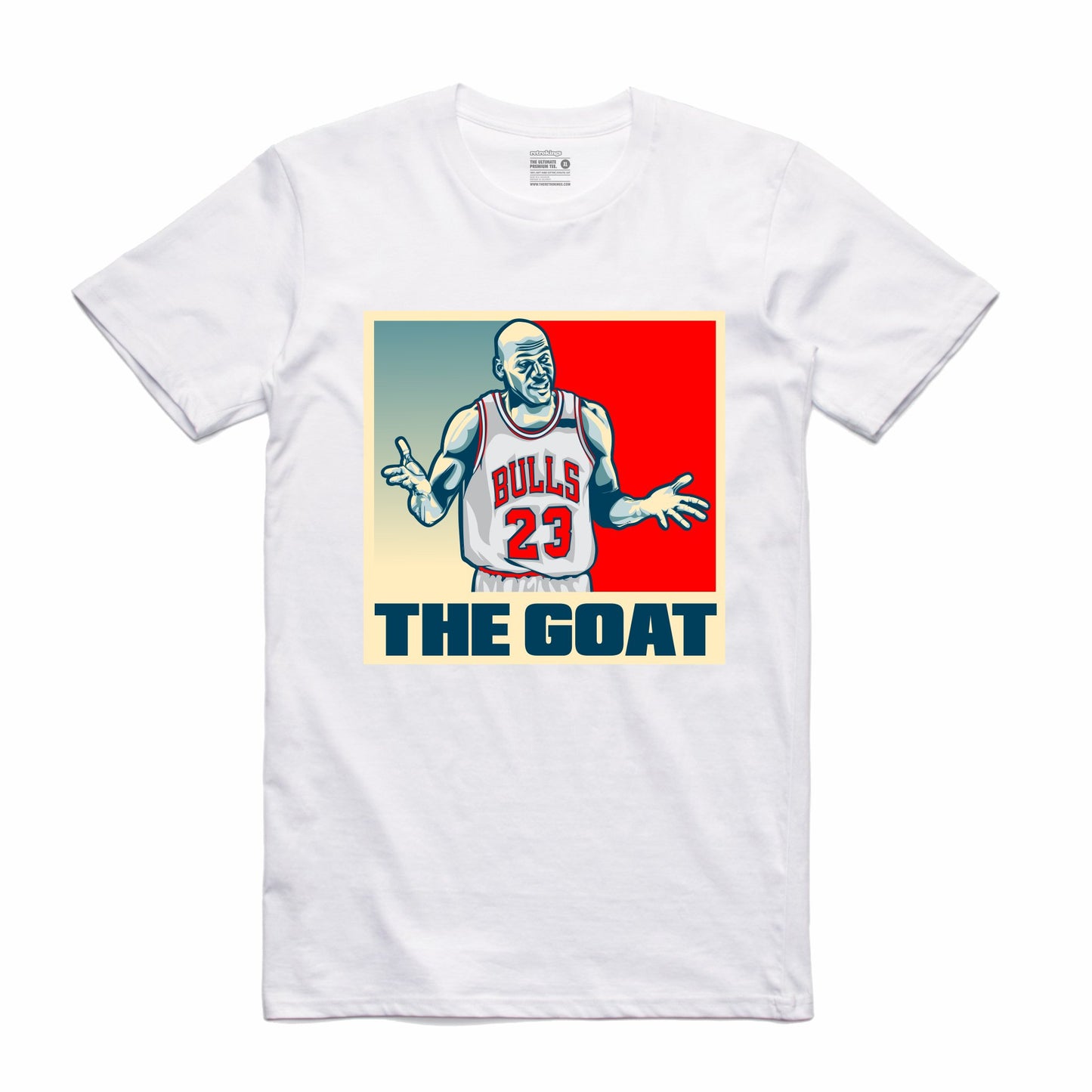 The GOAT White T-Shirt (Stencil Collection)