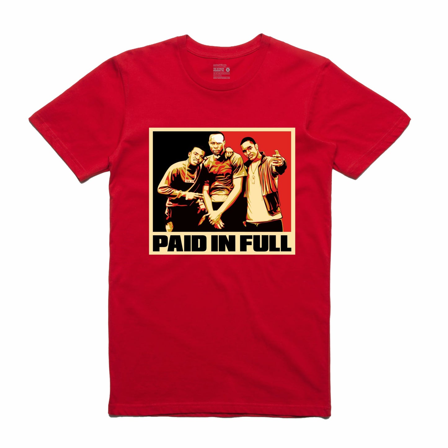 Paid In Full Red T-Shirt (Stencil Collection)