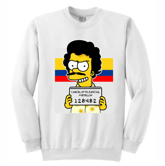 Esco Bart White Crewneck (Bootleg Collection)