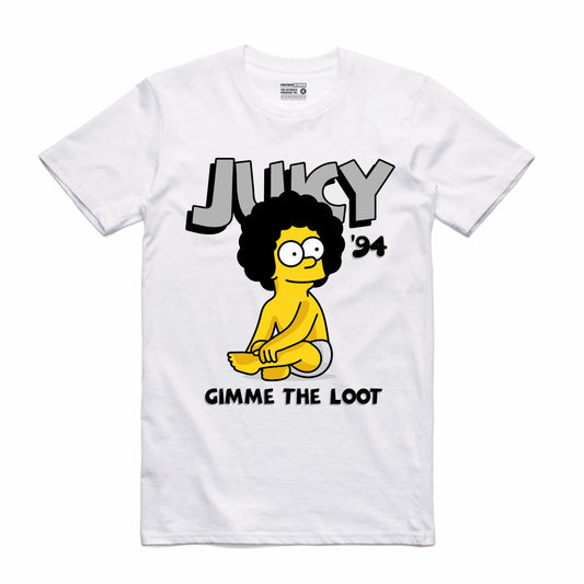 Biggie Bart White T-Shirt (Bootleg Collection)