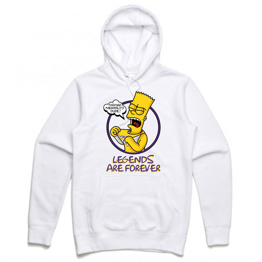 Mamba Bart White Hoodie (Bootleg Collection)