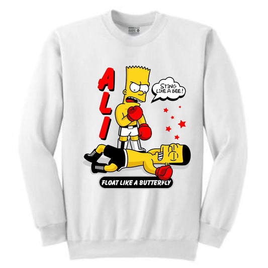 Ali Bart White Crewneck (Bootleg Collection)