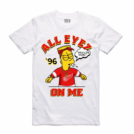 Thug Bart White T-Shirt (Bootleg Collection)