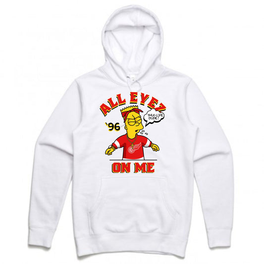 Thug Bart White Hoodie (Bootleg Collection)