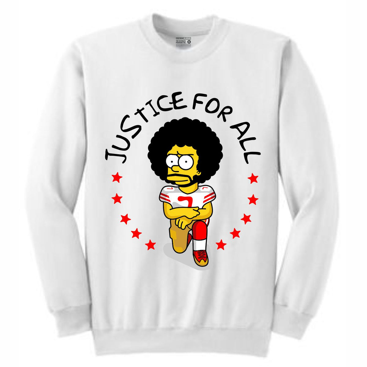 Kap Bart White Crewneck (Bootleg Collection)
