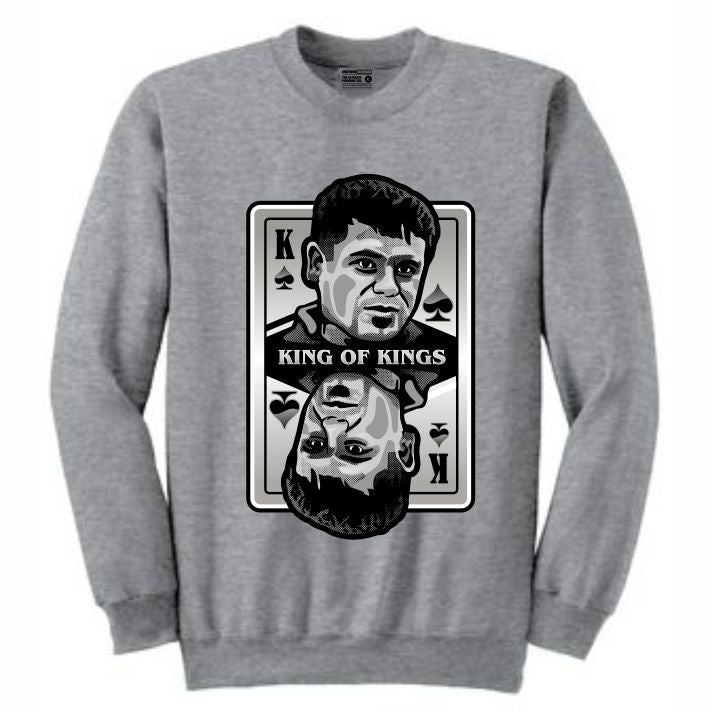 King of Kings Chapo Grey Crewneck (Deck of Cards Collection)
