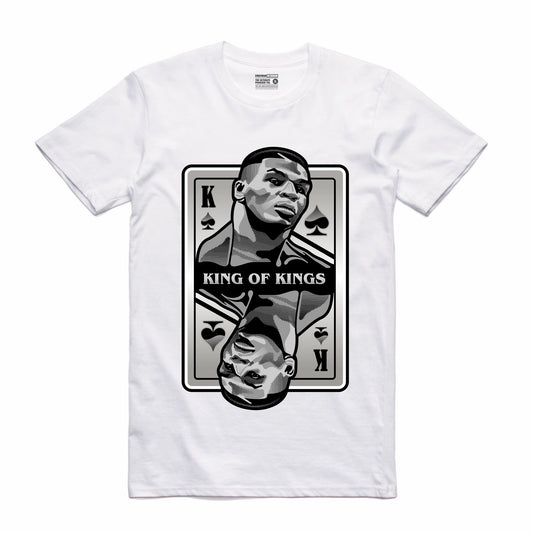 King of Kings Tyson White T-Shirt (Deck of Cards Collection)