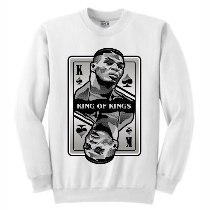 King of Kings Tyson White Crewneck (Deck of Cards Collection)