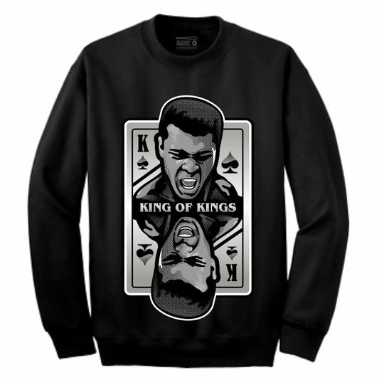 King of Kings Ali Black Crewneck (Deck of Cards Collection)