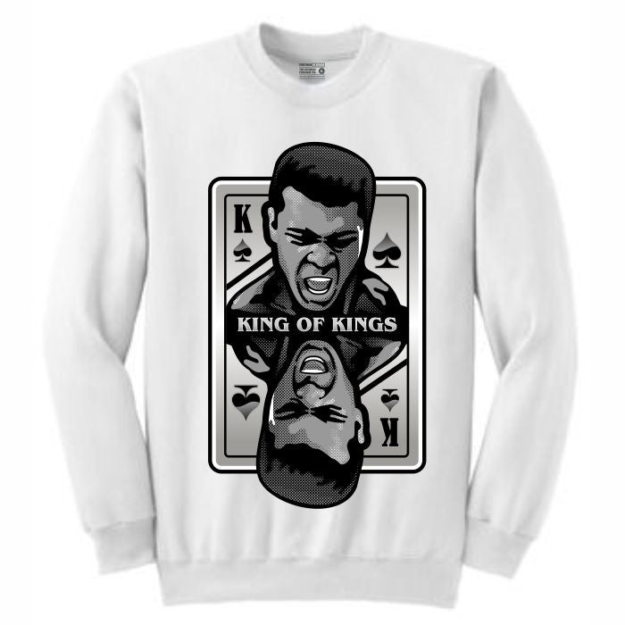 King of Kings Ali White Crewneck (Deck of Cards Collection)