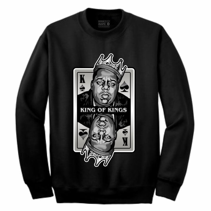 King of Kings Biggie Black Crewneck (Deck of Cards Collection)