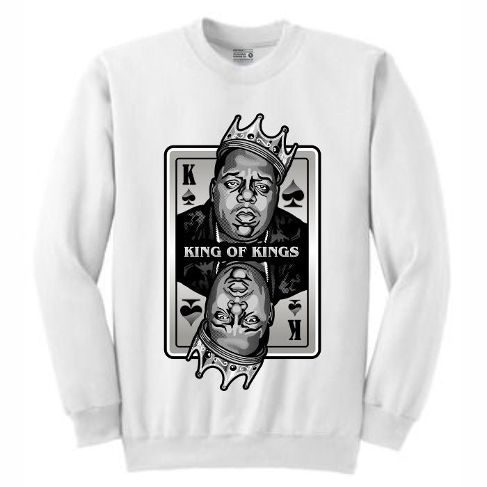 King of Kings Biggie White Crewneck (Deck of Cards Collection)