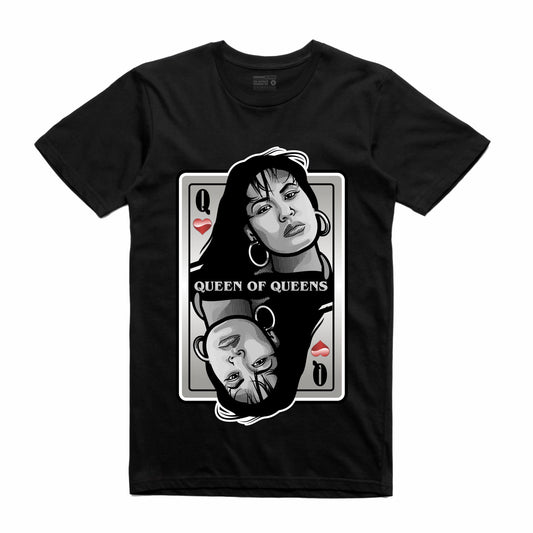 Queen of Queens Selena Black T-Shirt (Deck of Cards Collection)