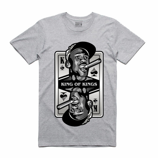 King of Kings MJ Grey T-Shirt (Deck of Cards Collection)