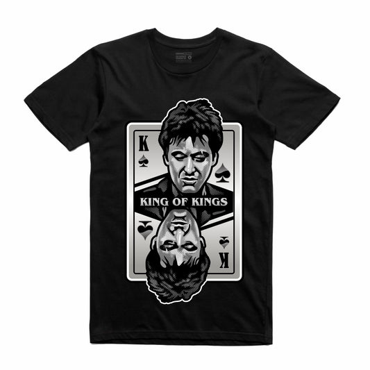 King of Kings Scarface Black T-Shirt (Deck of Cards Collection)