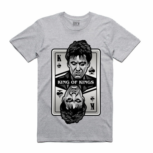 King of Kings Scarface Grey T-Shirt (Deck of Cards Collection)