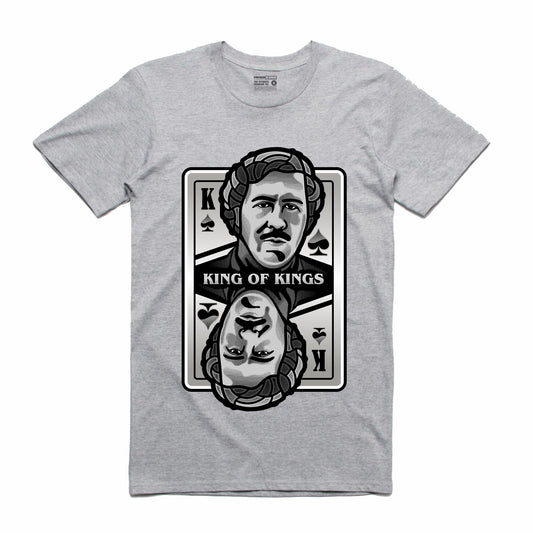 King of Kings Pablo Grey T-Shirt (Deck of Cards Collection)
