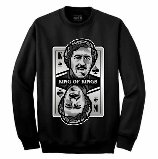 King of Kings Pablo Black Crewneck (Deck of Cards Collection)