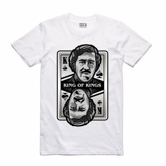 King of Kings Pablo White T-Shirt (Deck of Cards Collection)