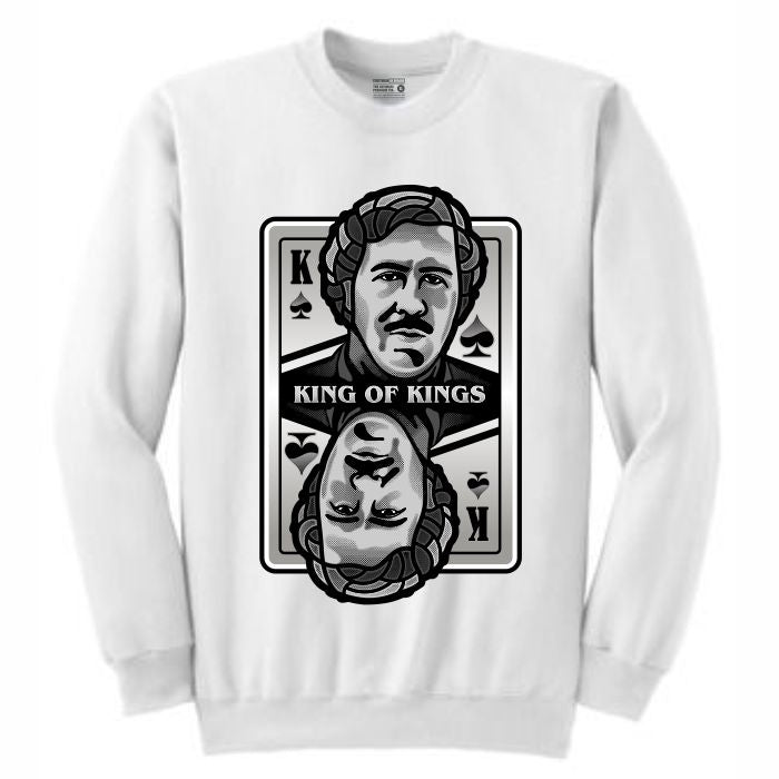 King of Kings Pablo White Crewneck (Deck of Cards Collection)