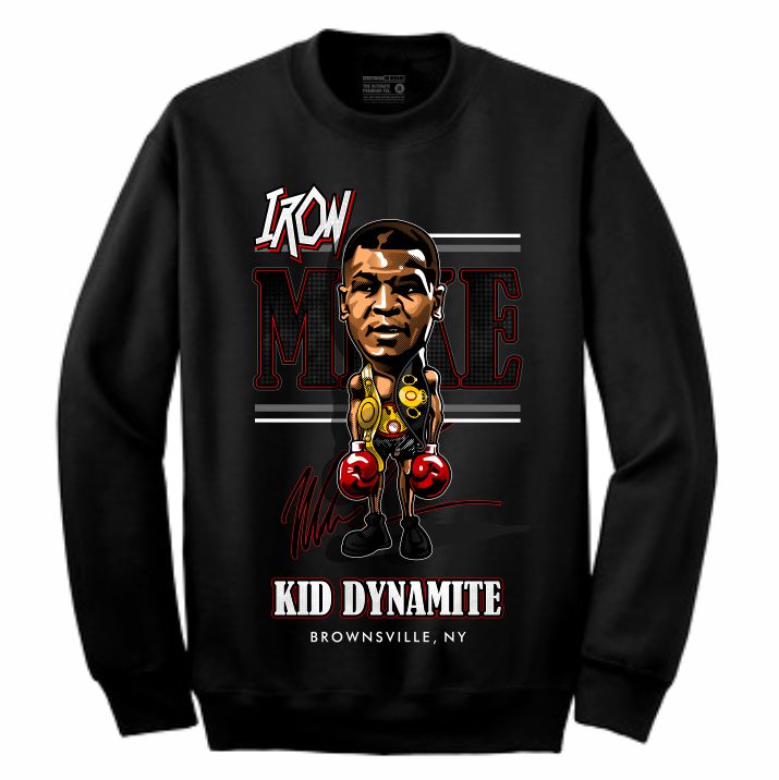 Iron Mike Black Crewneck (Caricature Collection)