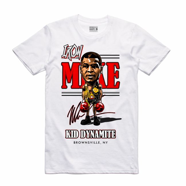 Iron Mike White T-Shirt (Caricature Collection)
