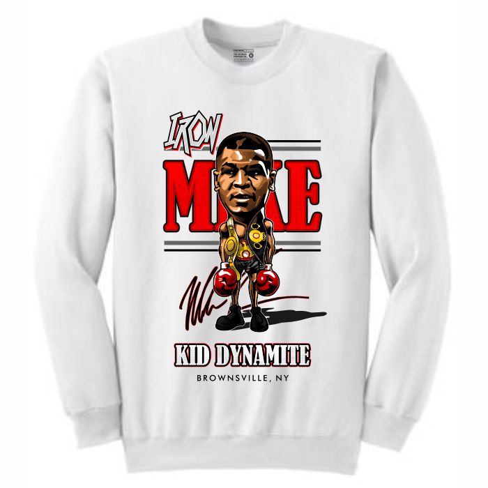 Iron Mike White Crewneck (Caricature Collection)