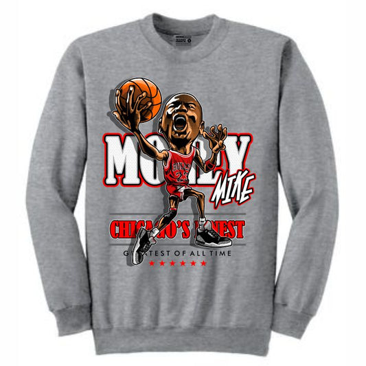 MJ Grey Crewneck (Caricature Collection)