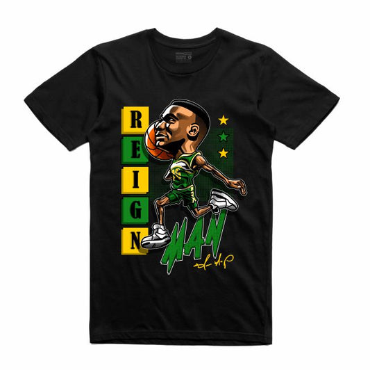 ReignMan Black T-Shirt (Caricature Collection)
