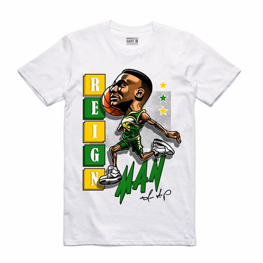 ReignMan White T-Shirt (Caricature Collection)