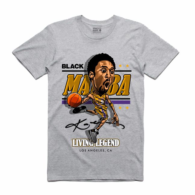 Mamba Grey T-Shirt (Caricature Collection)
